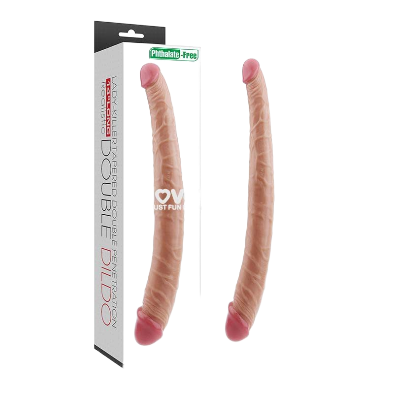  Kho sỉ Dương vật giả 2 đầu Lovetoy King Size Realistic Ladykiller mềm mại  chính hãng 