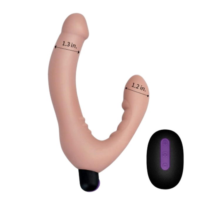  Bỏ sỉ Dương vật giả silicone 2 đầu siêu mềm có rung điều khiển xa DVD 09  giá tốt 