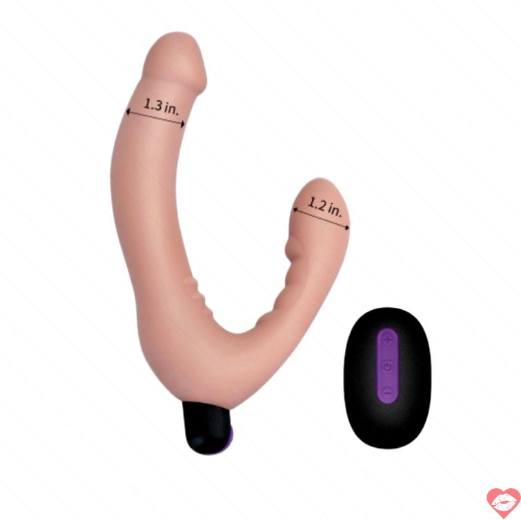 Dương vật giả 2 đầu rung điều khiển từ xa 
