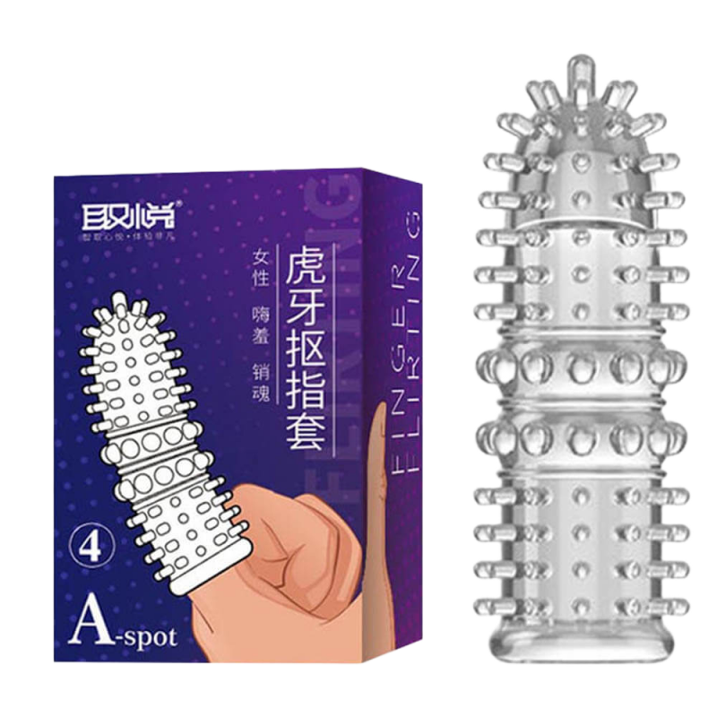  Giá sỉ Bao cao su ngón tay Aichao A-spot 4 - Gai nổi lớn - Hộp 1 cái  chính hãng 
