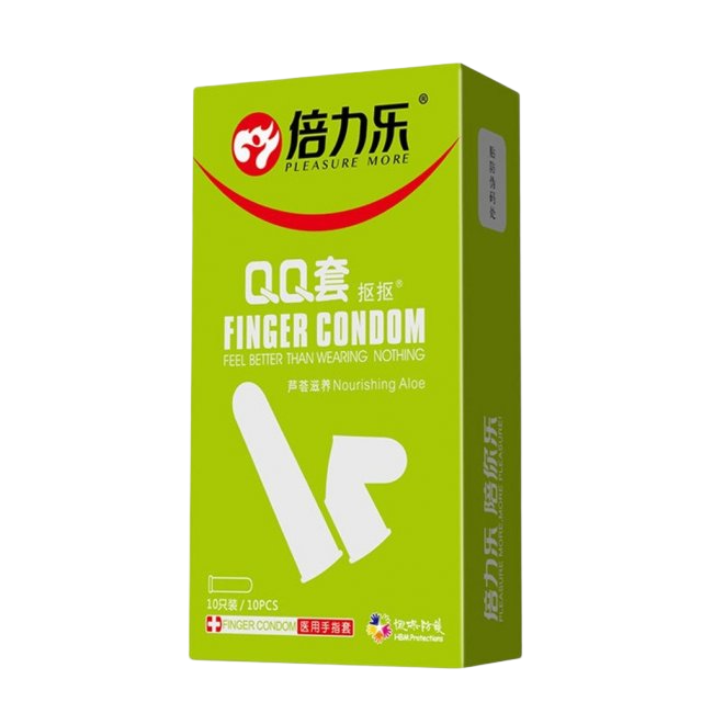  Review Bao cao su ngón tay nha đam - Beilile QQ Aloe - Hộp 10 cái  chính hãng 