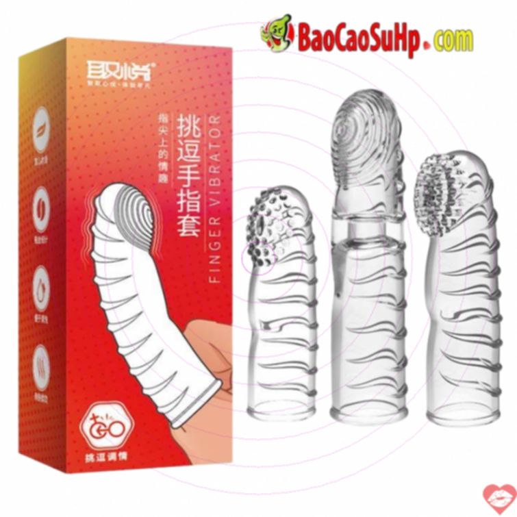 Ngón tay rung 3 đầu kích thích điểm G mềm mại 