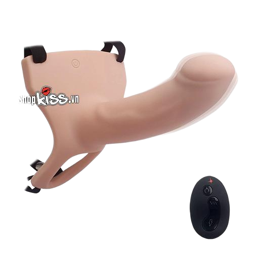  Nhập sỉ Dương vật giả dây đeo rỗng ruột có rung điều khiển từ xa  nhập khẩu 
