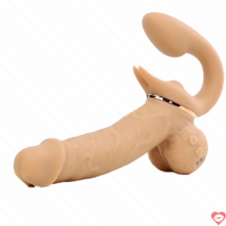 Dương vật 2 đầu rung thụt cho cặp đôi cực phê 