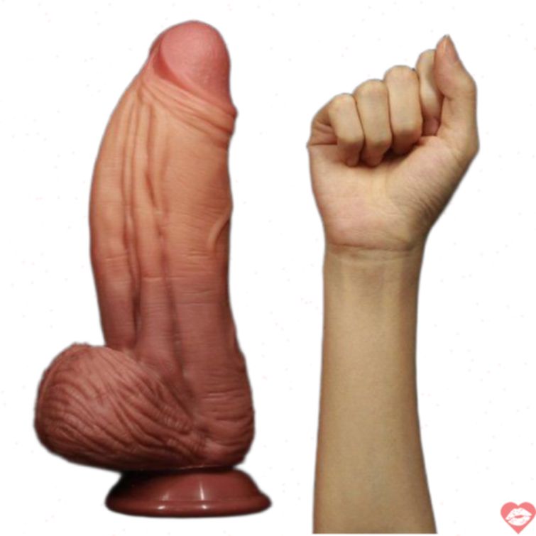 Dương vật giả King Size silicon 2 lớp siêu sướng 