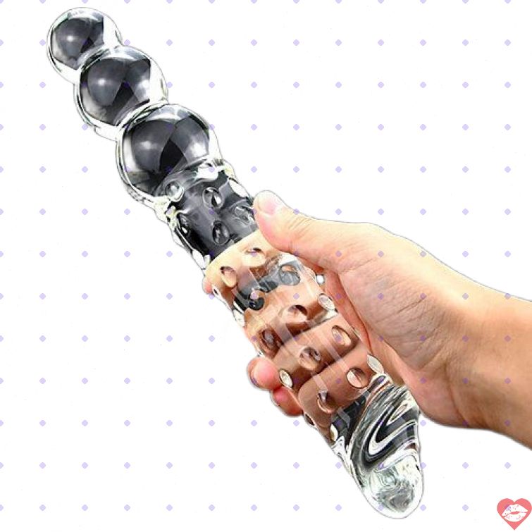 Dương vật giả thủy tinh 2 đầu kích thích mạnh 