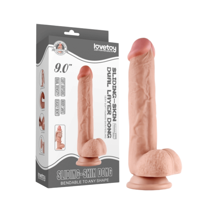  Phân phối Dương vật giả dính tường Lovetoy Sliding Skin Dong 9.0 Inch  mới nhất 