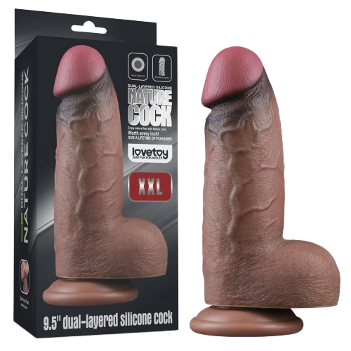  Giá sỉ Dương vật giả silicone bạch kim 2 lớp Lovetoy XXL 9.5in  chính hãng 
