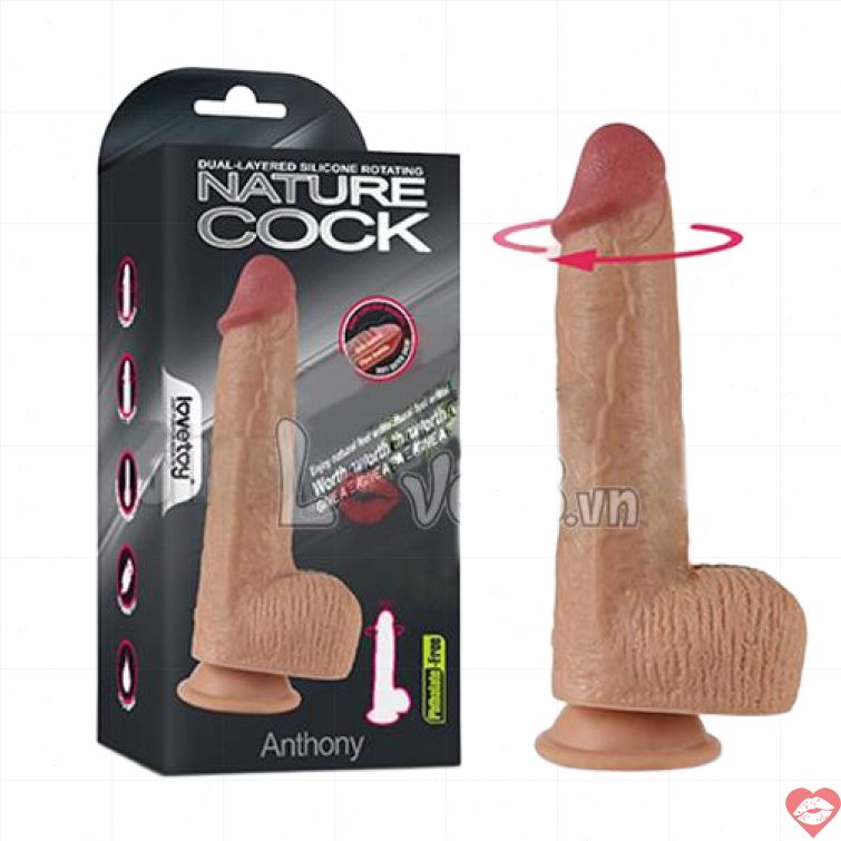 Dương vật silicon Lovetoy Anthony rung ngoáy mềm 