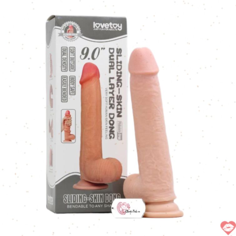 Dildo Lovetoy 9 inch gắn tường kích thích mạnh 