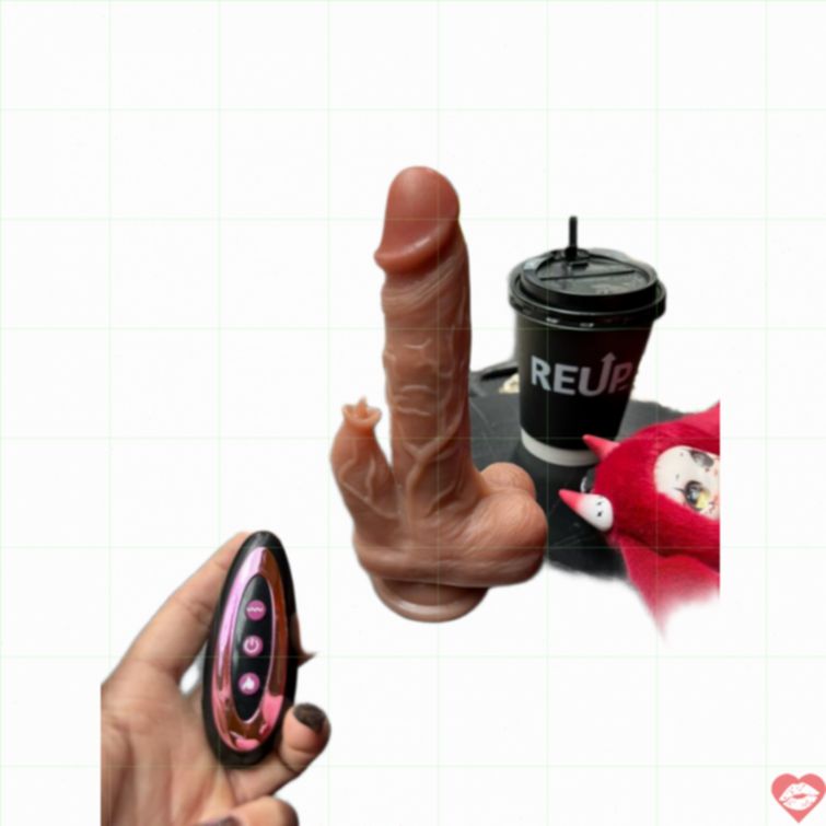Dương vật giả gắn tường rung thụt điều khiển từ xa 