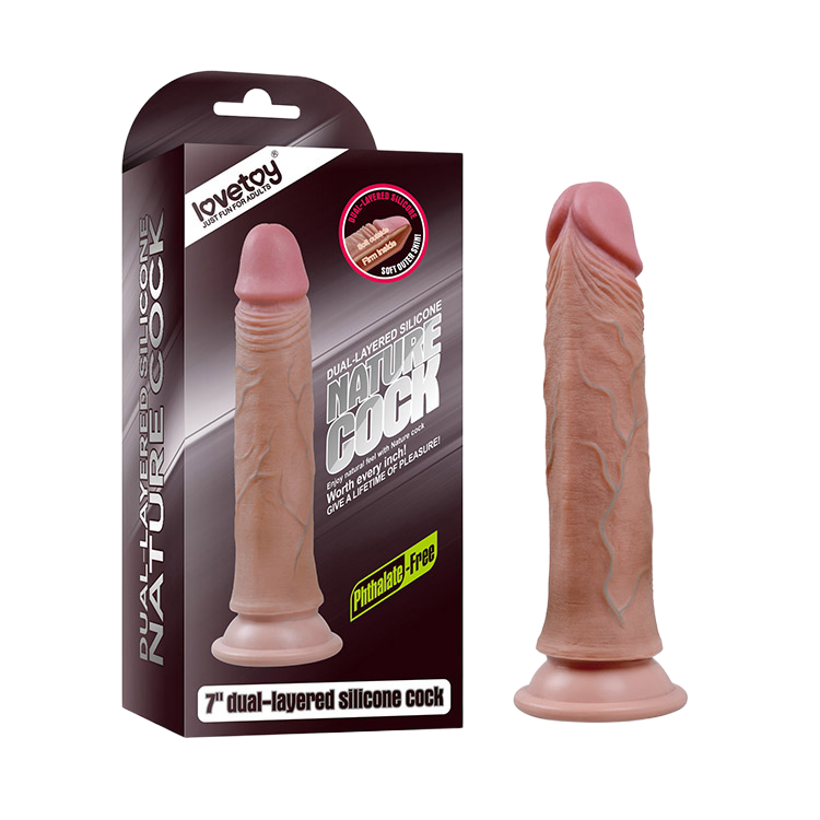  Kho sỉ Dương vật silicon 2 thớ siêu mềm mịn Nature Cock  loại tốt 