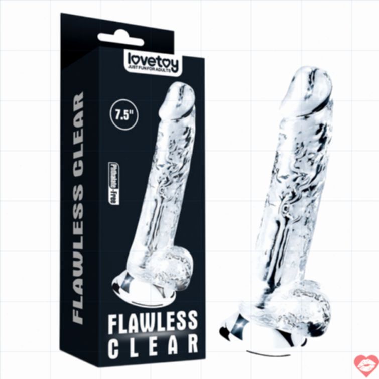 Dương vật giả Lovetoy trong suốt gắn tường 