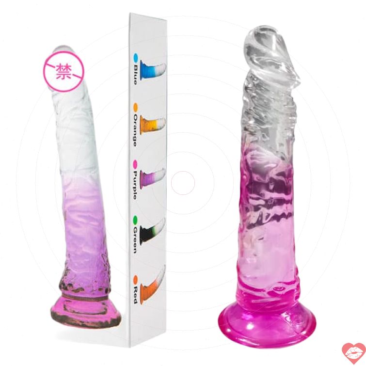 Dương vật giả gắn tường silicon mềm nhiều màu 