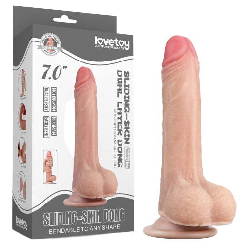  So sánh Dương Vật Giả Hít Tường Lovetoy Sliding Skin 7 inch Siêu Mềm Cao Cấp  loại tốt 