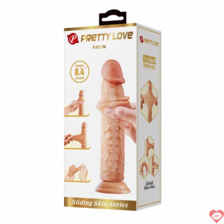 Dương vật giả gắn tường silicon mềm PrettyLove Keon 