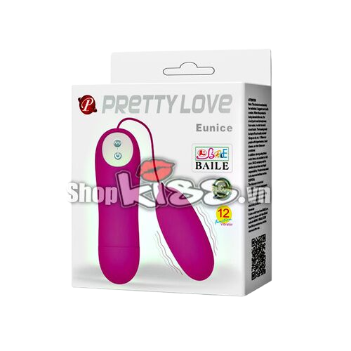 Cung cấp Trứng rung 12 tần số Prettylove Eunice mềm mịn  hàng xách tay 