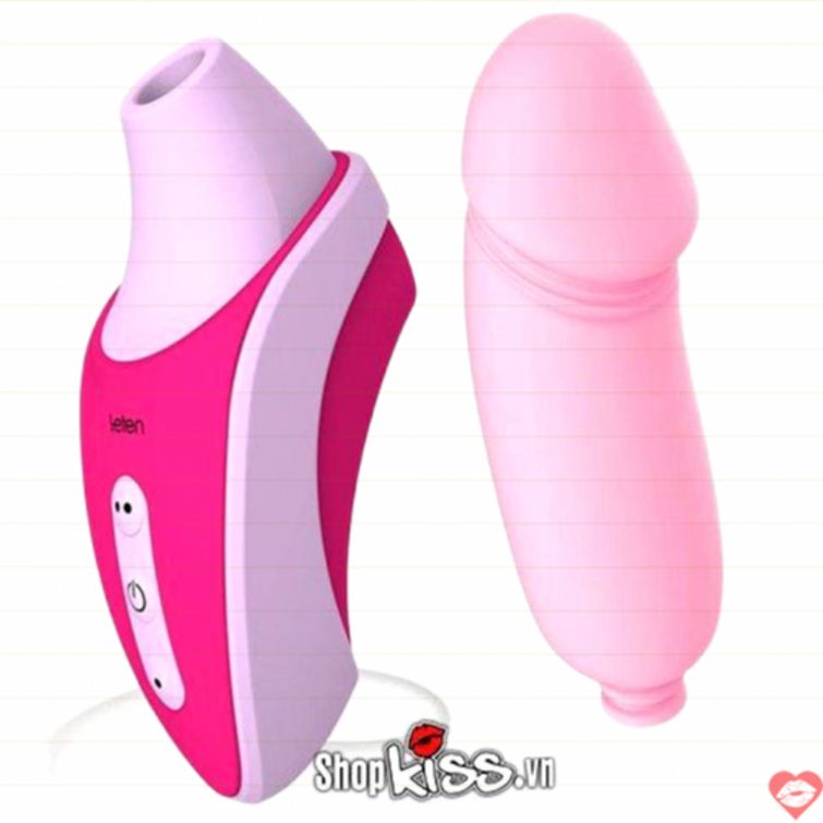 Máy bú mút Leten kèm trứng rung 3 đầu cực đã 