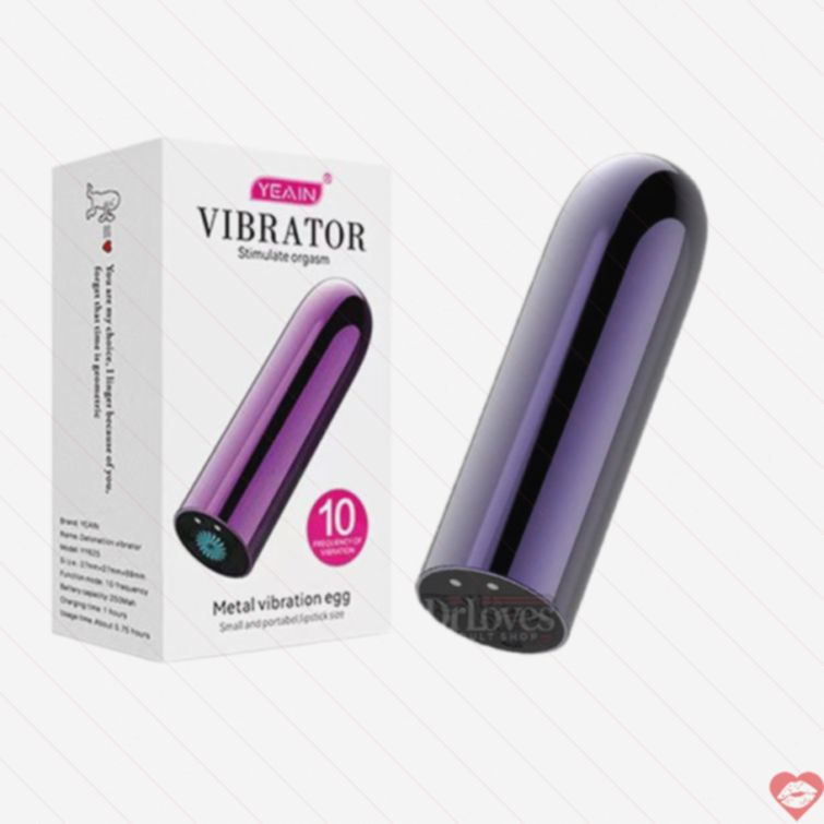 Đạn rung mini Yeain kim loại 10 chế độ mạnh 