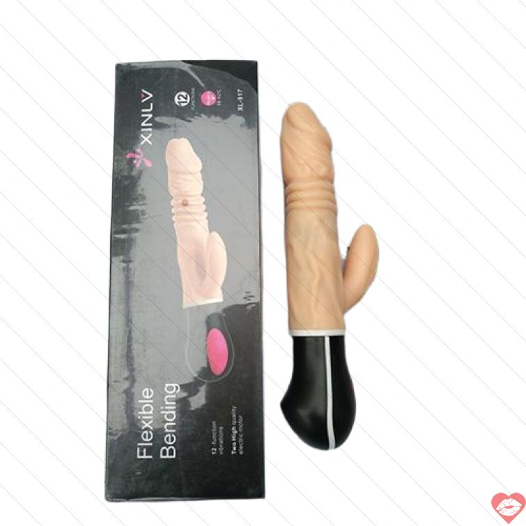 Dương vật rung thụt Flexible Bending sưởi ấm cực phê 