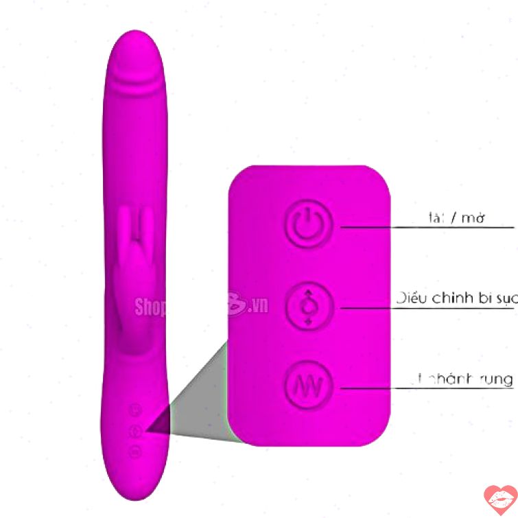 Dương vật giả cầm tay rung bi kích thích cực đã 