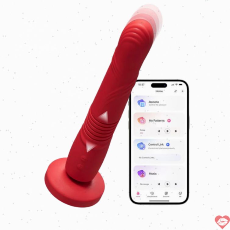 Dương vật Lovense Gravity kết nối app rung thụt 