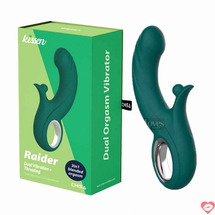 Dương vật giả Kissen Raider 3in1 rung thụt mạnh 