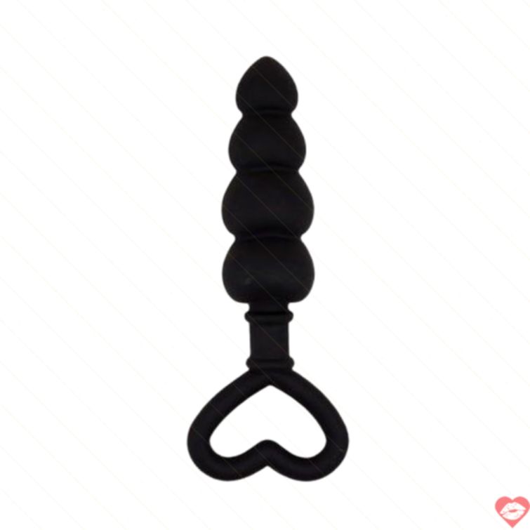 Dụng cụ hậu môn trái tim silicone mềm mịn 