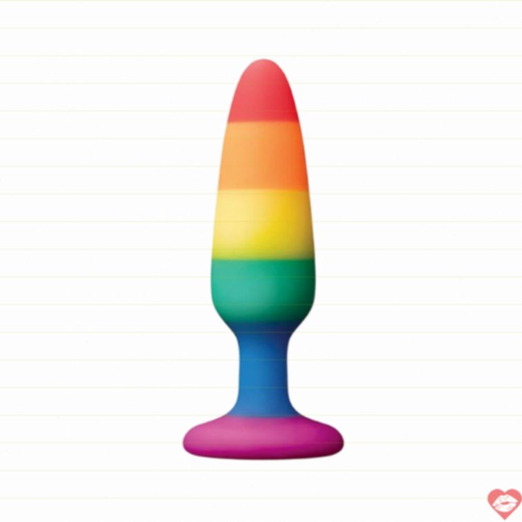 Phích cắm hậu môn Rainbow silicon mềm an toàn 