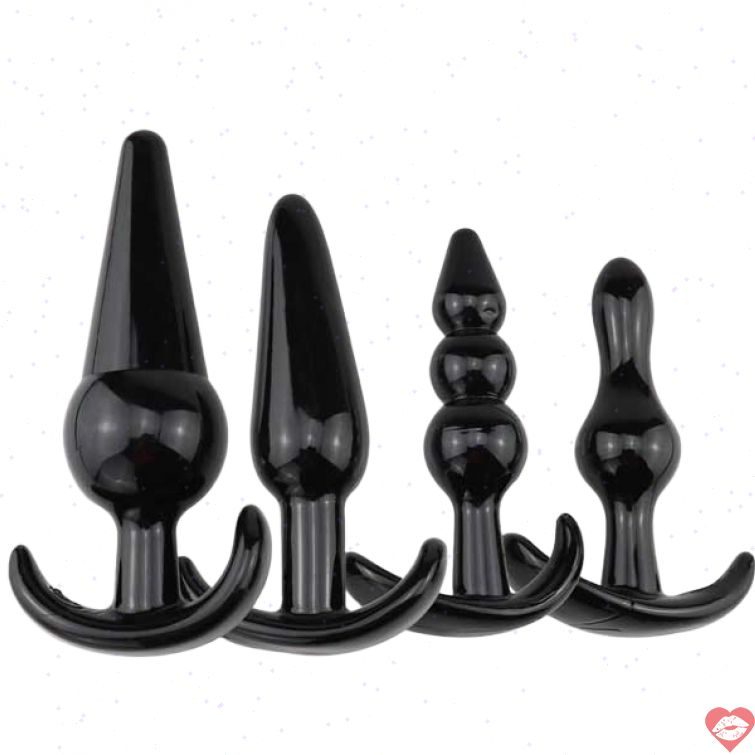Plug hậu môn silicon bộ 4 siêu mềm kích thích 