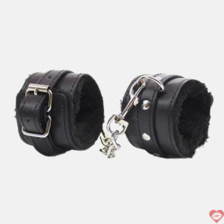 Còng tay da BDSM mềm mại tăng khoái cảm 