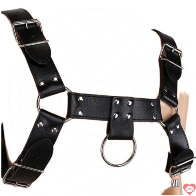 Đai đeo ngực da BDSM kích thích mạnh mẽ 