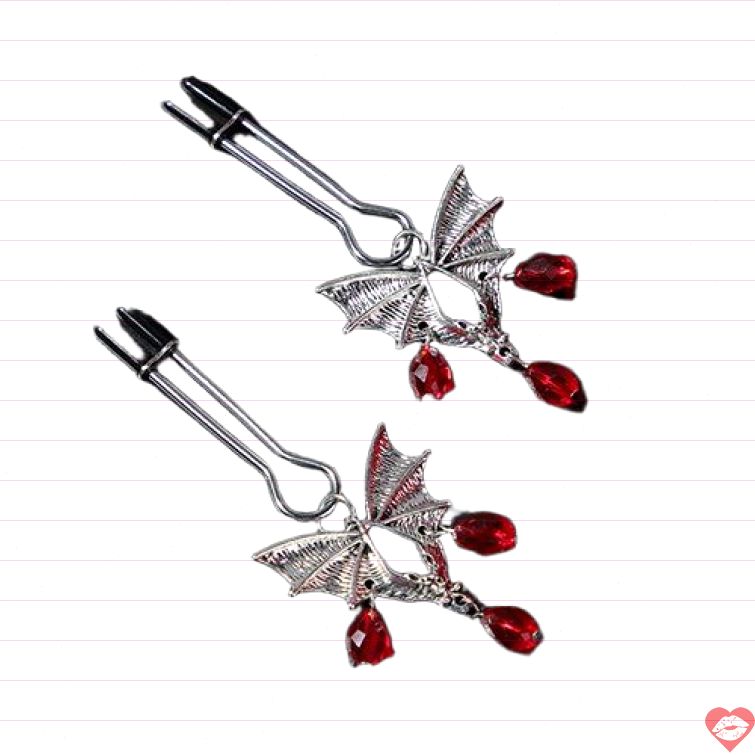 Bộ kẹp vú BDSM cánh dơi kích thích mạnh 
