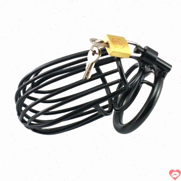 Khóa dương vật lồng thép không gỉ kích thích BDSM 