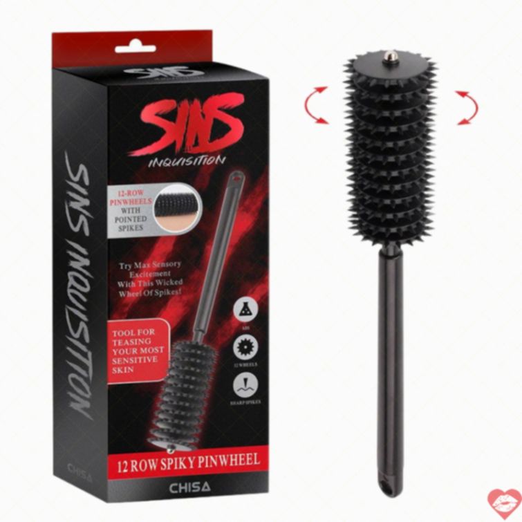 Bánh xe gai BDSM Chisa 12 hàng kích thích mạnh mẽ 