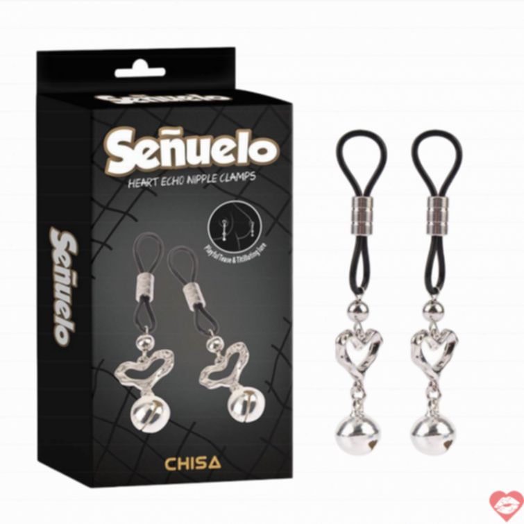 Kẹp vú Chisa Senuelo Heart kích thích đầu ti cực phê 