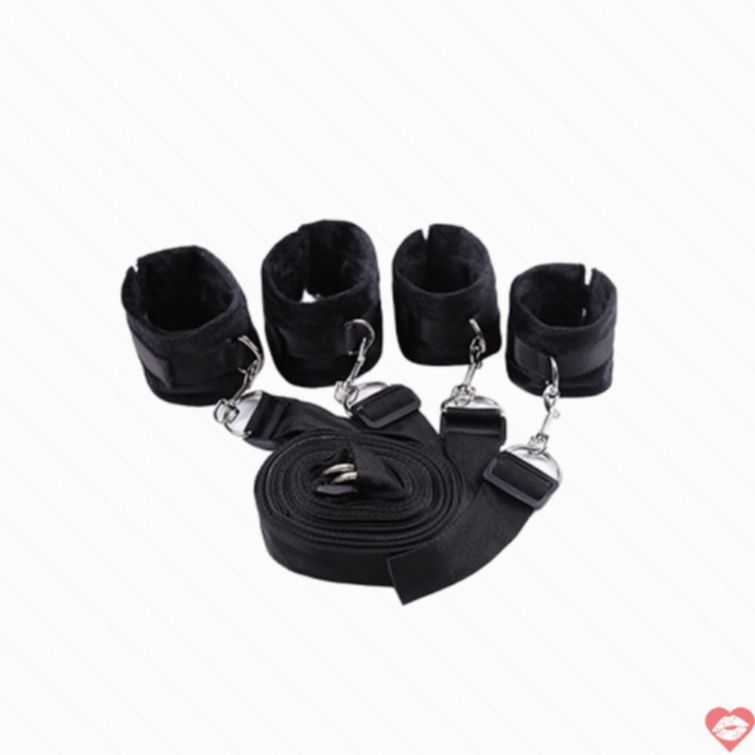 Bộ đồ chơi bondage trói tay chân mềm mại kích thích 